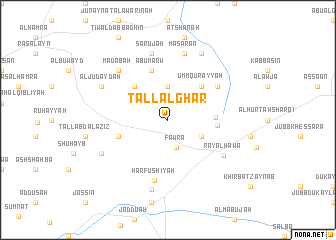 map of Tall al Ghār