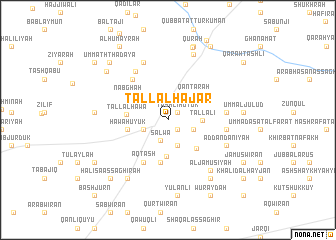 map of Tall al Ḩajar