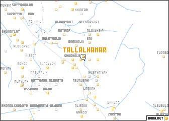 map of Tall al Ḩamar