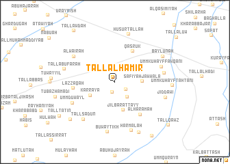 map of Tall al Hāmir