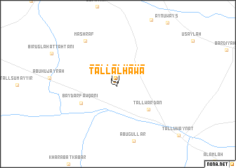 map of Tall al Hawāʼ