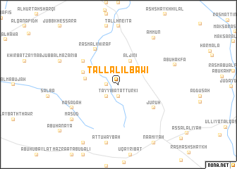 map of Tall al ‘Ilbāwī