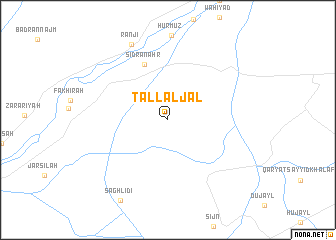 map of Tall al Jal