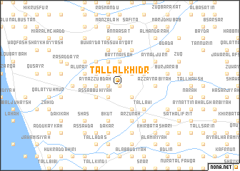 map of Tall al Khiḑr