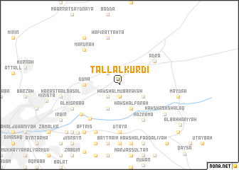 map of Tall al Kurdī