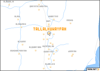 map of Tall al Kuwayfah