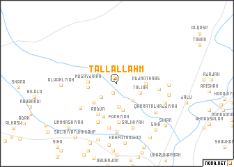 map of Tall al Laḩm