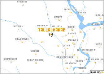 map of Tall al Mahar