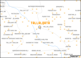map of Tall al Qaţā