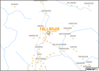 map of Tall Anjīr