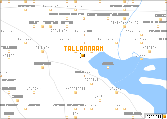 map of Tall an Na‘ām