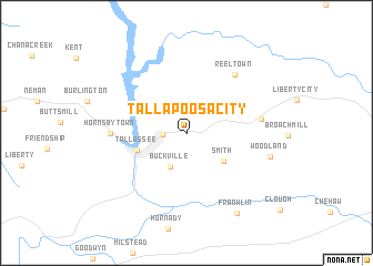map of Tallapoosa City