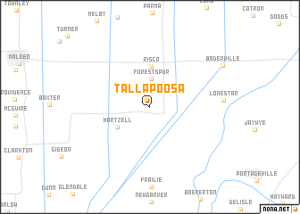 map of Tallapoosa