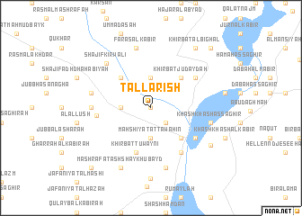 map of Tall ‘Arīsh
