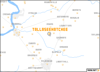 map of Tallaseehatchee