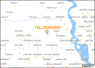 map of Tall ash Sha‘īr