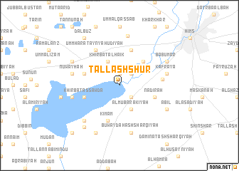 map of Tall ash Shūr