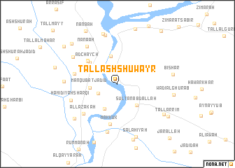 map of Tall ash Shuwayr