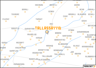 map of Tall as Sayyid