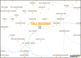 map of Tall as Sinān