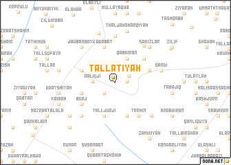 map of Tall ‘Aţīyah