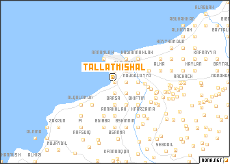 map of Tallat Mīshāl