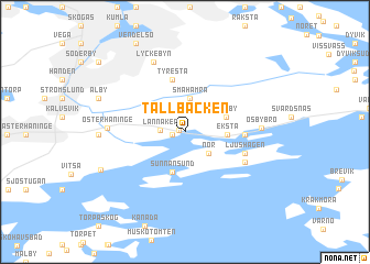 map of Tallbacken