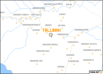map of Tall Bahī