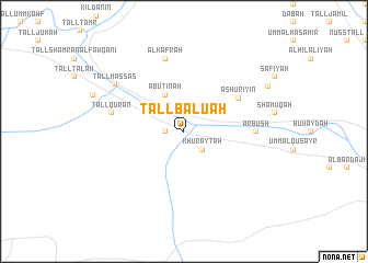 map of Tall Bālū‘ah