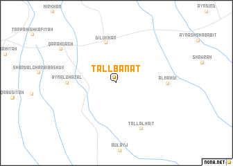 map of Tall Banāt
