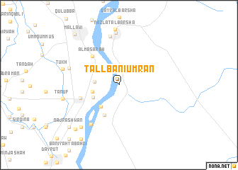 map of Tall Banī ‘Umrān