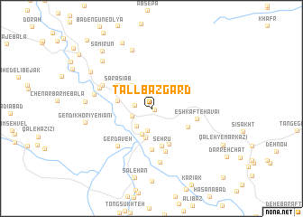 map of Tall Bāzgard