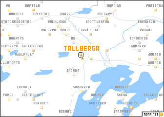 map of Tallberga