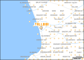 map of Tall Bībī