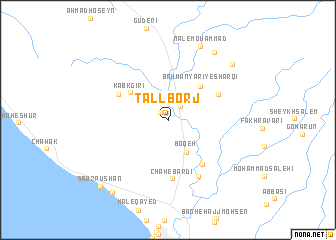 map of Tall Borj