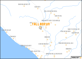 map of Tall Borūn