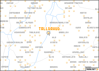 map of Tall Dāwūd