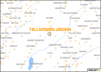 map of Tall Dhnūb al Jadīdah