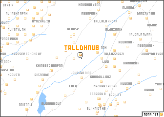 map of Tall Dhnūb