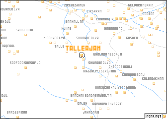 map of Tall-e ‘Ajam