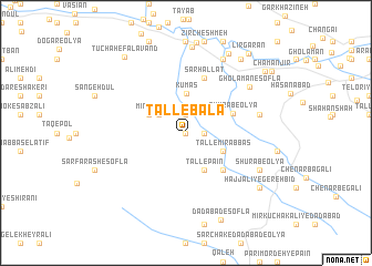 map of Tall-e Bālā