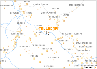 map of Tall-e Gāvī