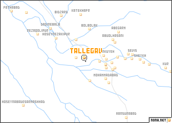 map of Tall-e Gāv