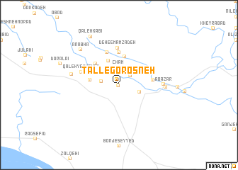 map of Tall-e Gorosneh