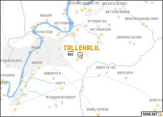 map of Tall-e Halīl