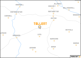 map of Tallent