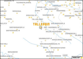 map of Tall-e Pā\