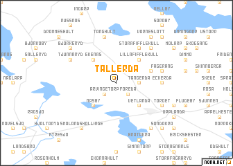 map of Tällerda