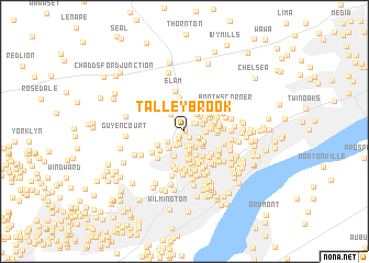 map of Talley Brook