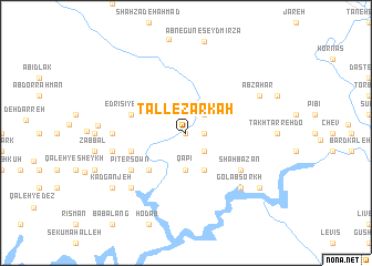 map of Tall-e Zarkah